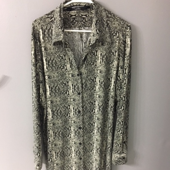 Norma Kamali Snake Print Dress - Picture 1 of 2